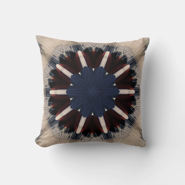 Kaleidoscope Throw Pillow (Front)