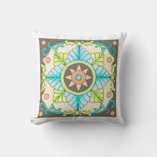 Kaleidoscope throw pillow
