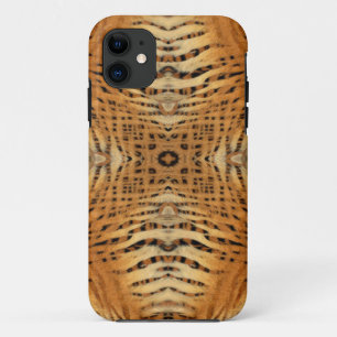 Kaleidoscope Tiger Fur Pattern iPhone 11 Case