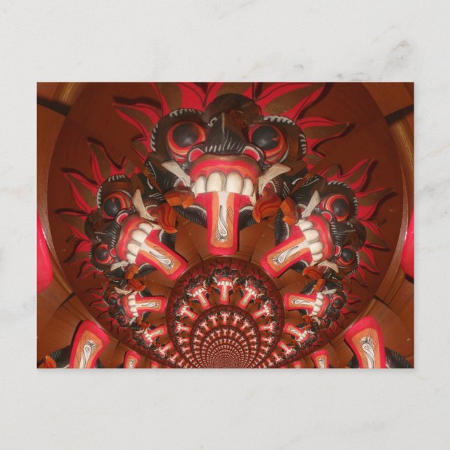 Kaleidoscope Tongue Art Print Customize Product Postcard (Front)