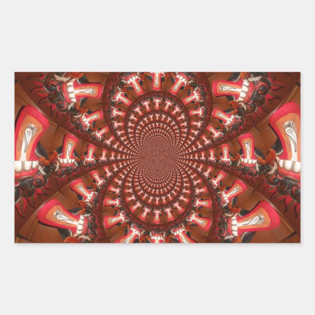 Kaleidoscope Tongue Art Print/Graphic Sticker (Front)