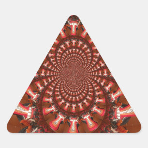 Kaleidoscope Tongue Art Print/Graphic Triangle Sticker
