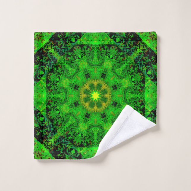 Kaleidoscope Vert Viridescente (Gant de toilette)