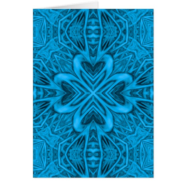 Kaleidoscope Vintage bleu fractal (Devant)