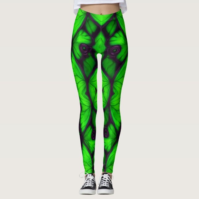 Kaleidoscope Wings Leggings (Front)