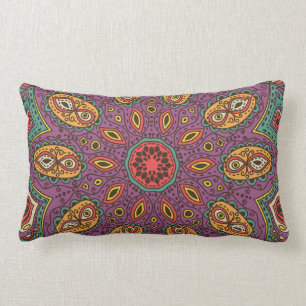 Kaleidoscope Yoga Pattern Lumbar Pillow
