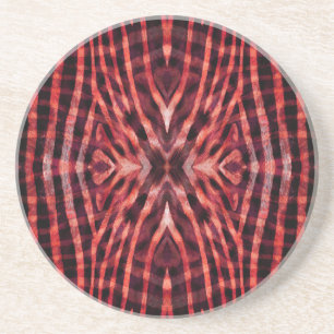 Kaleidoscope Zebra Skin Pattern Coaster