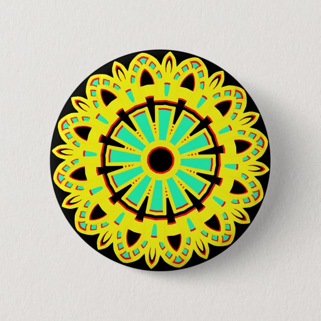 Kaleidoscopic 110714(10) 2 inch round button (Front)