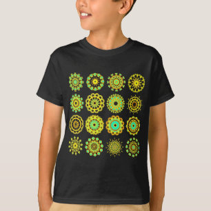 Kaleidoscopic 110714 - 16 Mandalas T-Shirt