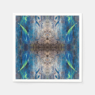 Kaleidoscopic abstract colorful bohemien mandala napkin