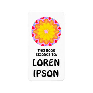 Kaleidoscopic - Book Plate Label