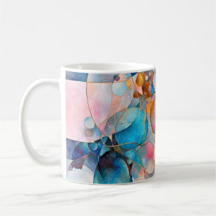 “Kaleidoscopic Cascade” Colourful Abstract Art Coffee Mug
