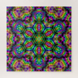 Kaleidoscopic Fractal Art Jigsaw Puzzle