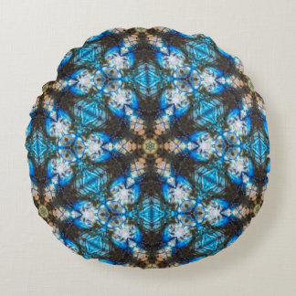 Kaleidoscopic Labradorite "In The Rough" Round Pillow
