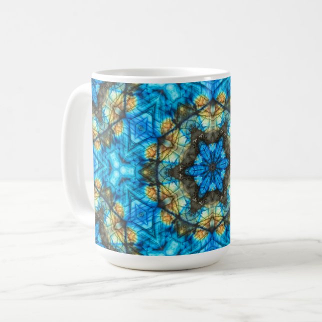 Kaleidoscopic Labradorite "Stained Glass" Coffee Mug (Front Left)