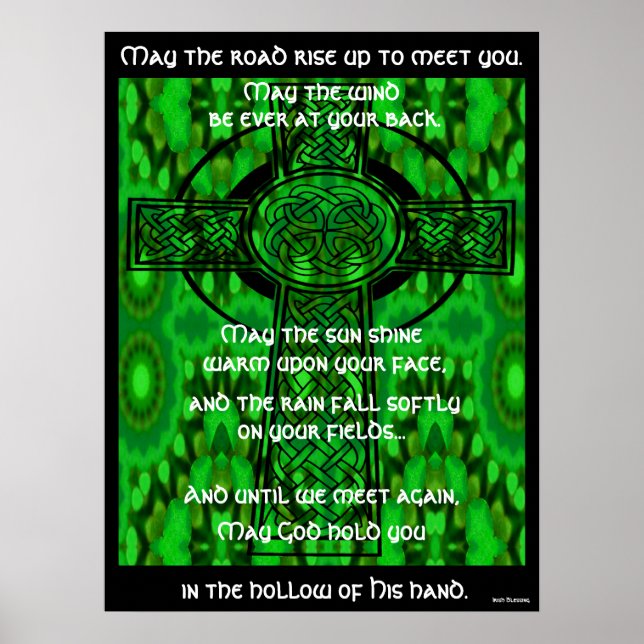 Kaleidoscopic Mandala - Irish Blessing 3 Poster (Front)