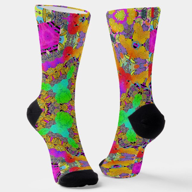 Kaleidoscopic Mix Socks (Angled)