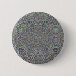 Kaleidoscopic pattern 2 inch round button