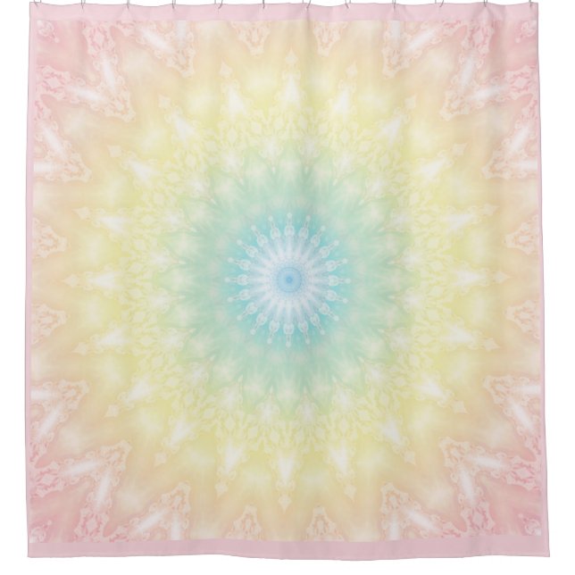 Kaleidoscopic summer circle mosaic print pastel co (Front)
