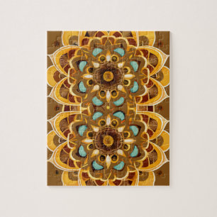 Kaleidoscopic Vintage Mandala Jigsaw Puzzle