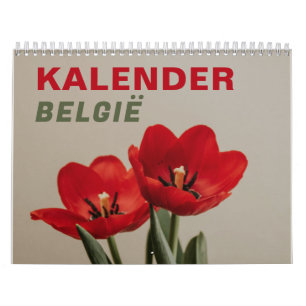 Kalender België   Calendrier Belgique 2026 en néer