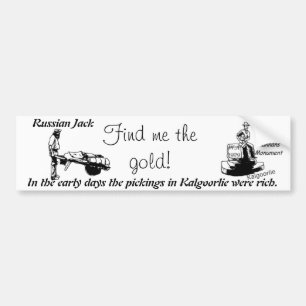 Kalgoorlie icon :Russian jack Bumper Sticker