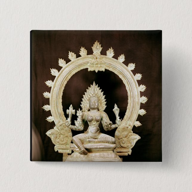 Kali, from Vijayanagar 2 Inch Square Button (Front)