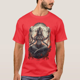 Kali Goddess of Deathime and Doomsday Hindu Yoga W T-Shirt