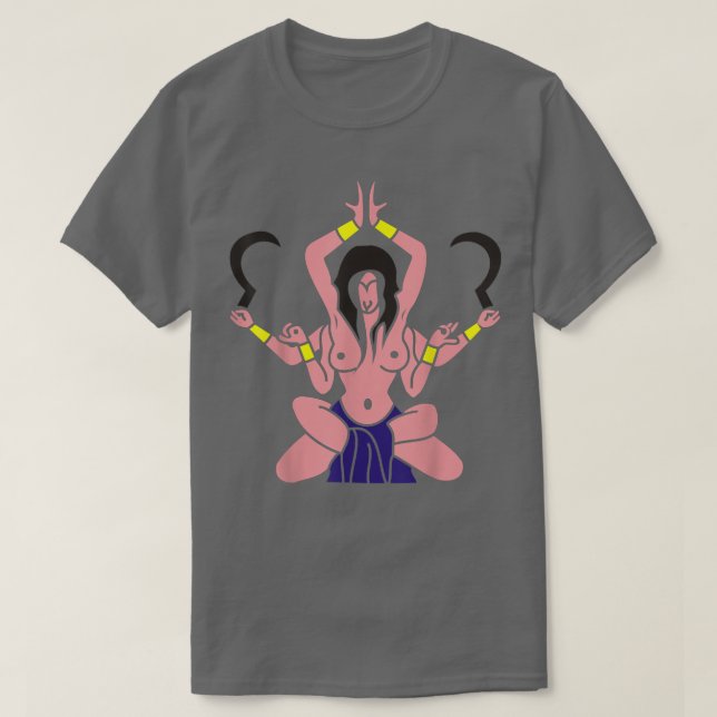 Kali THindu Hinduism Gods tee  (Design Front)