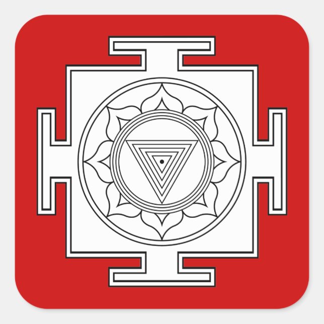 Kali Yantra Stickers (Front)