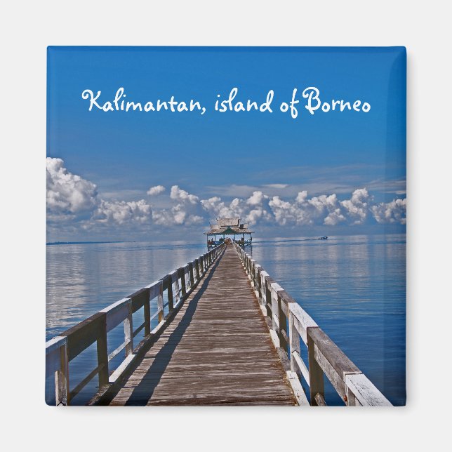 Kalimantan Indonesia island of Borneo Magnet (Front)