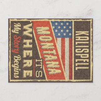 Kalispell Montana Postcard