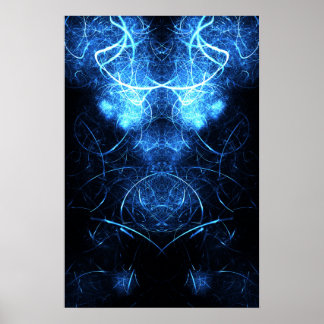 Kaliverse Electric Energy Fractal Poster