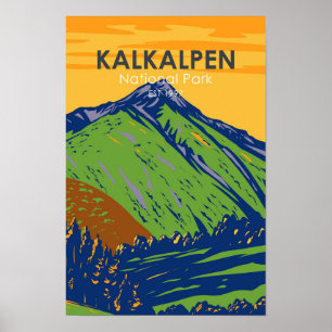 Kalkalpen National Park Austria Vintage Poster
