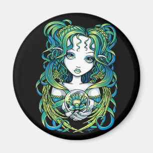 "Kallan" Aimant vert Lotus Water Angel