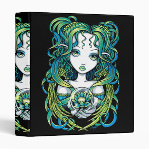"Kallan" Green Lotus Water Angel Binder