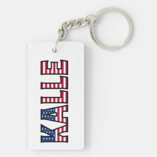 Kalle Name Vorname USA Flagge Anhänger Schlüssel Keychain