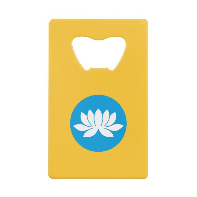 Kalmykia Flag Credit Card Bottle Opener (Front)