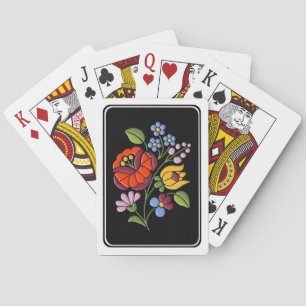 Kalocsa Embroidery - Hungarian Folk Art Playing Cards