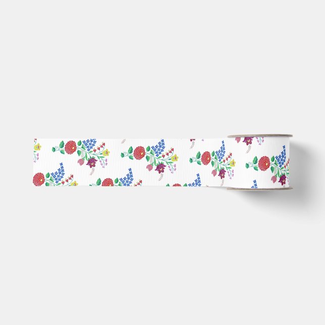Kalocsa Hungarian Ribbon Grosgrain Ribbon (Front)