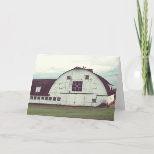 Kalona, Iowa Barn Faux Vintage Photo Card