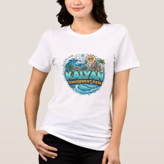 Kalyan Amusement Park Wave-Typography Logo Tee