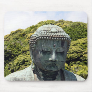 kamakura buddha japan mouse pad