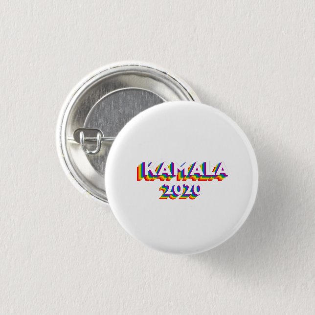 Kamala 2020 Retro Pride 1 Inch Round Button (Front & Back)