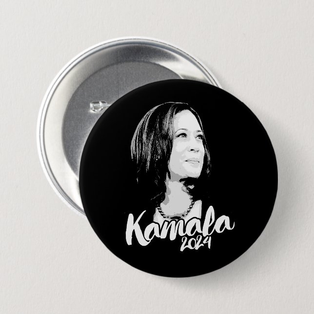 Kamala 2024 3 inch round button (Front & Back)