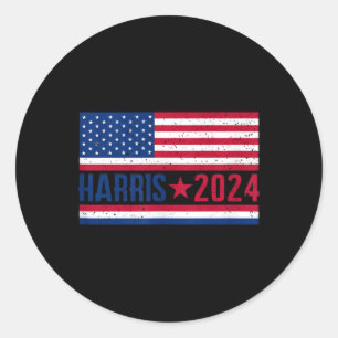 Kamala 2024 American Flag Classic Round Sticker