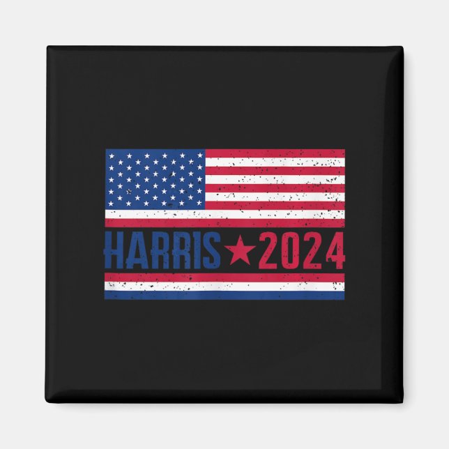 Kamala 2024 American Flag  Magnet (Front)