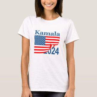 Kamala 2024 Folded Flag Reveal Harris President T-Shirt