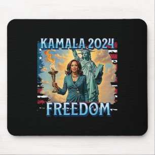 Kamala 2024 For President Campaign Lady Liberty To Mouse Pad