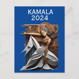 Kamala 2024 for President Thunder_Cove  Postcard